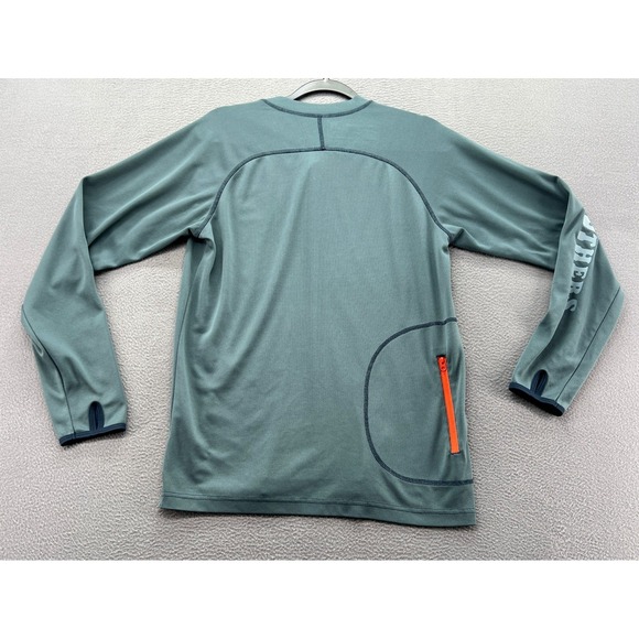 Howler Brothers Shirt Mens Sz S Dawn Patrol Henley Green Long Sleeve Sun Hoodie - Picture 8 of 13